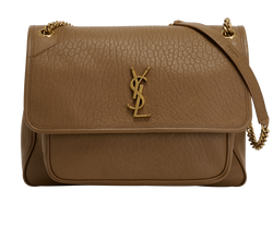 Large Niki, Leather, Brown, 803777, B/DB, 4*